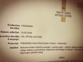 Sodna praksa – Ne izvedba ključnega dokaza Ne izvedba ključnega dokaza - Sodba IV Ips 17 2009