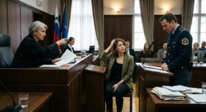 sodišče, policija, stranka v postopku